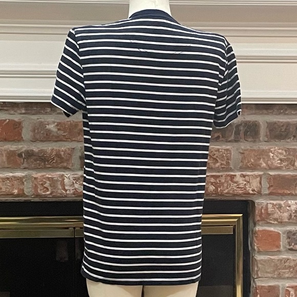 Hollister navy blue and white striped tee with logo / XS / Excellent condition - Picture 9 of 13
